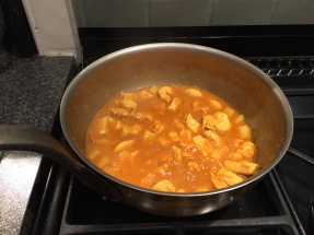 Cooking the curry