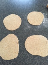 Rolled out Khameer bread dough