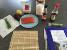 Ingredients for Maki-zushi (sushi rolls)
