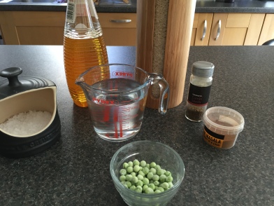 Ingredients for Peas Pulao