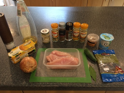 Ingredients for Chicken Lahori curry