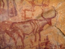 Jebel Acacus rock paintings, Libya