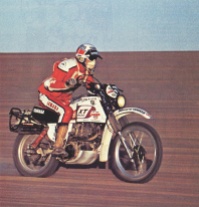 The Yamaha XT500 in the 1st Paris-Dakar in 1979
