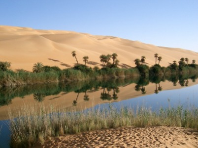 Saharan Ubari lakes, Libya