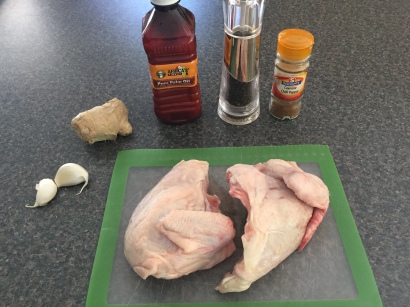 Ingredients fro Togolese Grilled Chicken