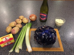 Ingredients for Moules Frites
