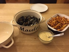 Moules Frites with homemade Mayonnaise