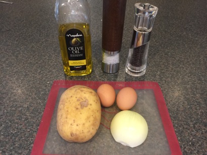 Ingredients for Tortilla (Spanish omelette)