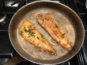 Brill with butter and tarragon